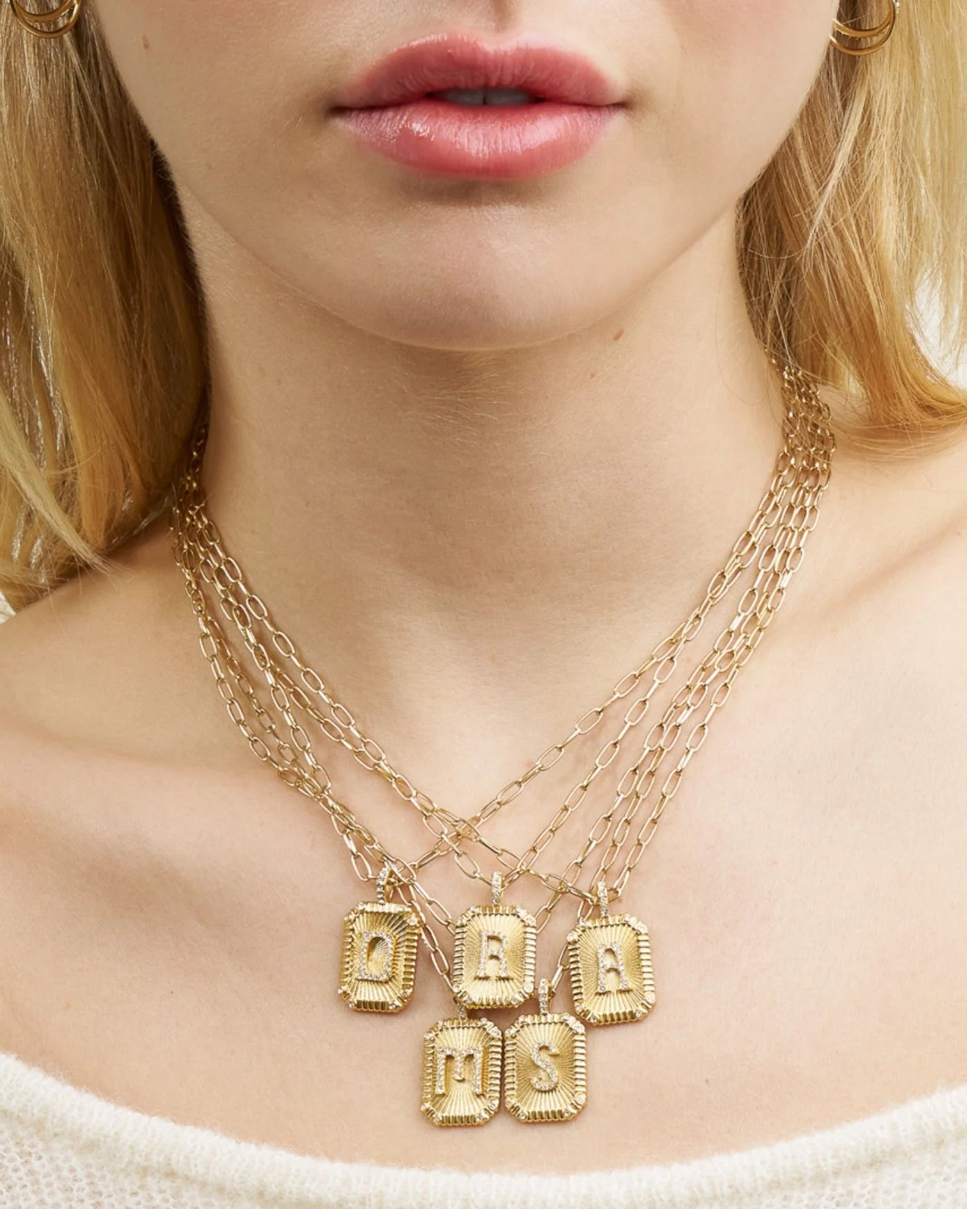 Heirloom Initial Pendant Necklace with Ornate Letter Charm