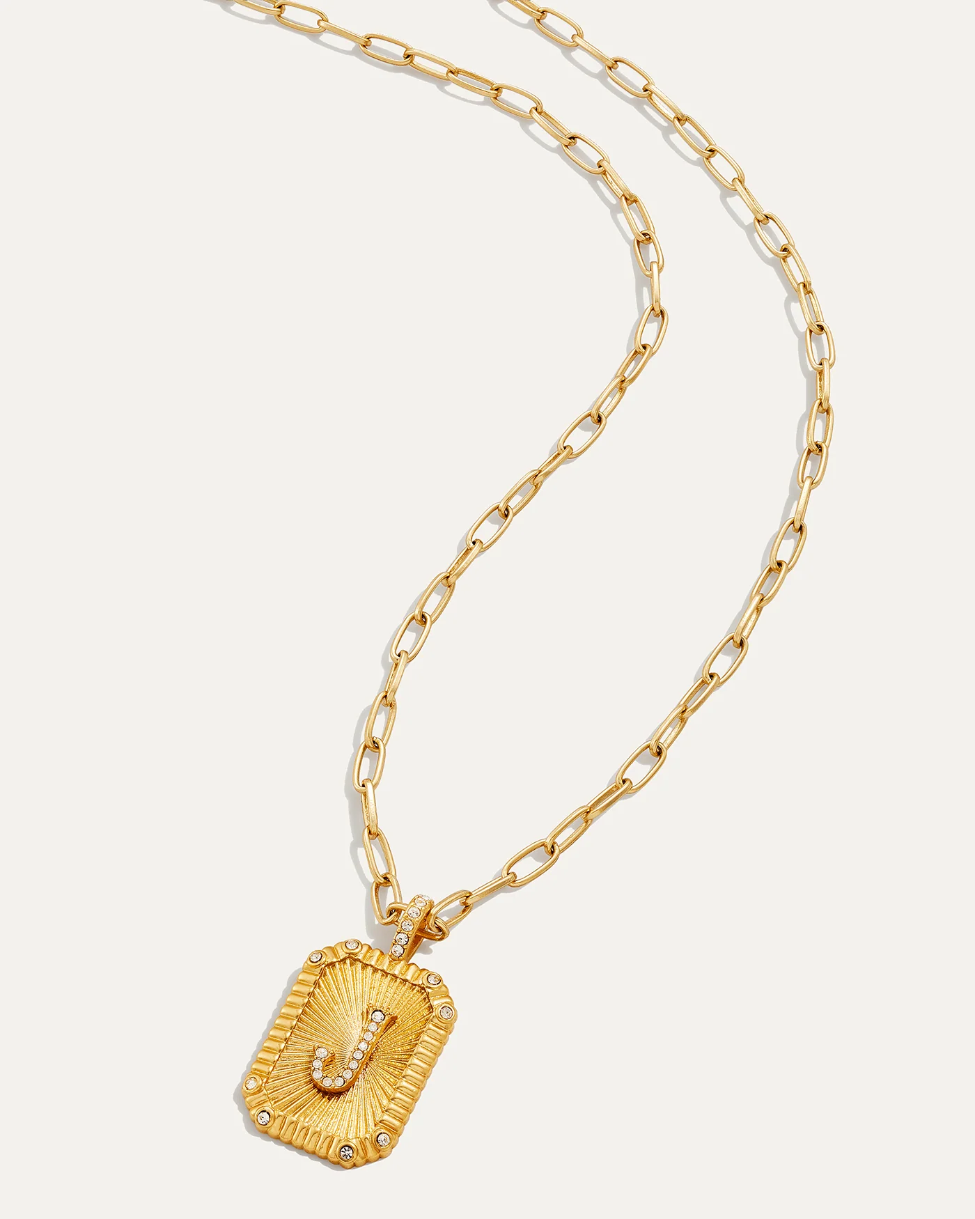 Heirloom Initial Pendant Necklace with Ornate Letter Charm