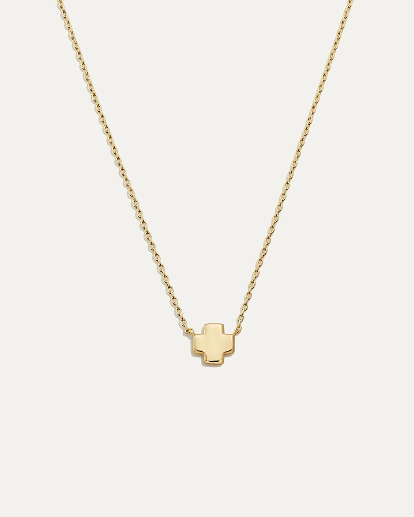 Delicate Adjustable Cross Necklace in Silver or Gold
